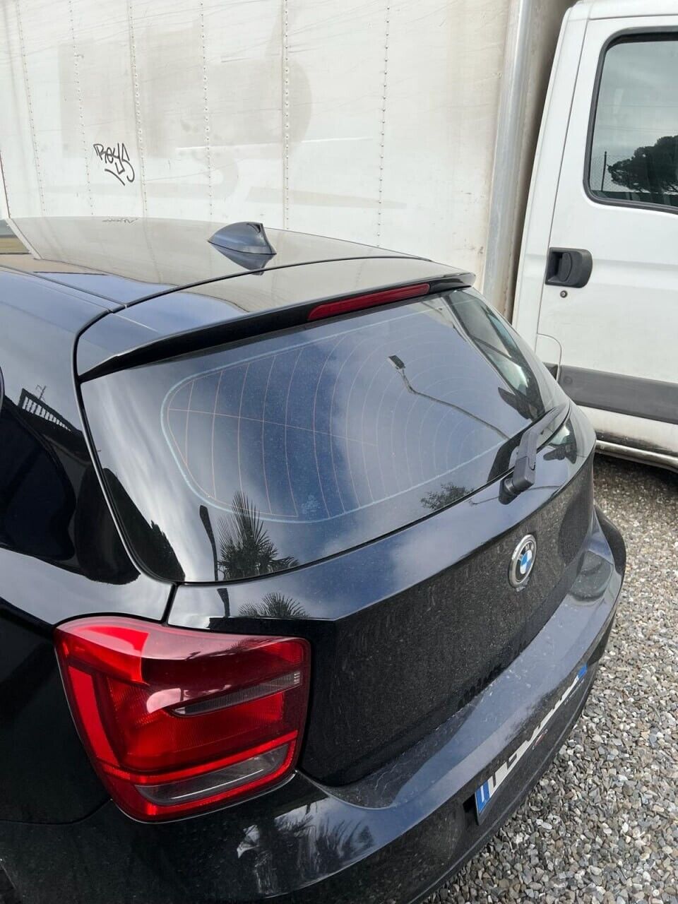 SPOILER SUITABLE FOR BMW 1 SERIES F20 F21 2011-2019 SPORTY GLOSSY BLACK LOOK