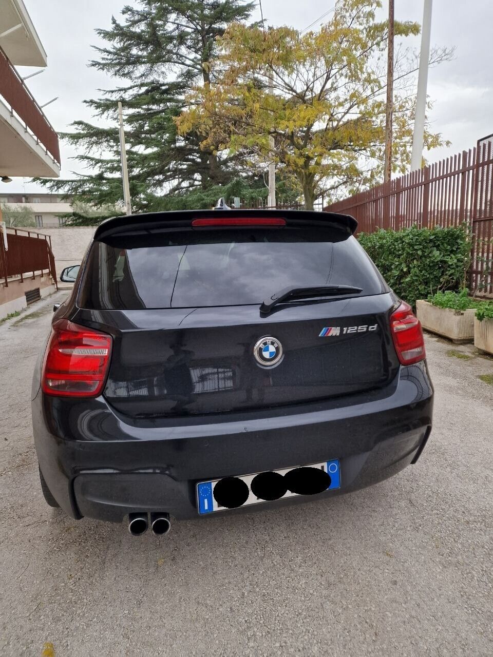 SPOILER SUITABLE FOR BMW 1 SERIES F20 F21 2011-2019 SPORTY GLOSSY BLACK LOOK
