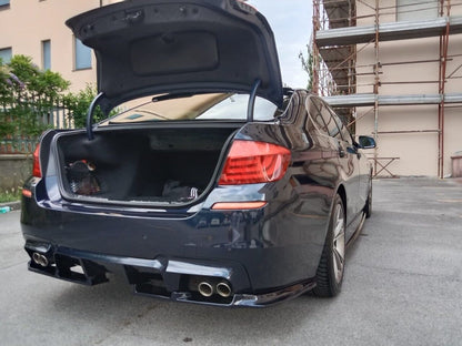 DIFFUSORE ADATTO PER BMW SERIE 5 F10 F11 LOOK M5 VORSTAINER NERO LUCIDO