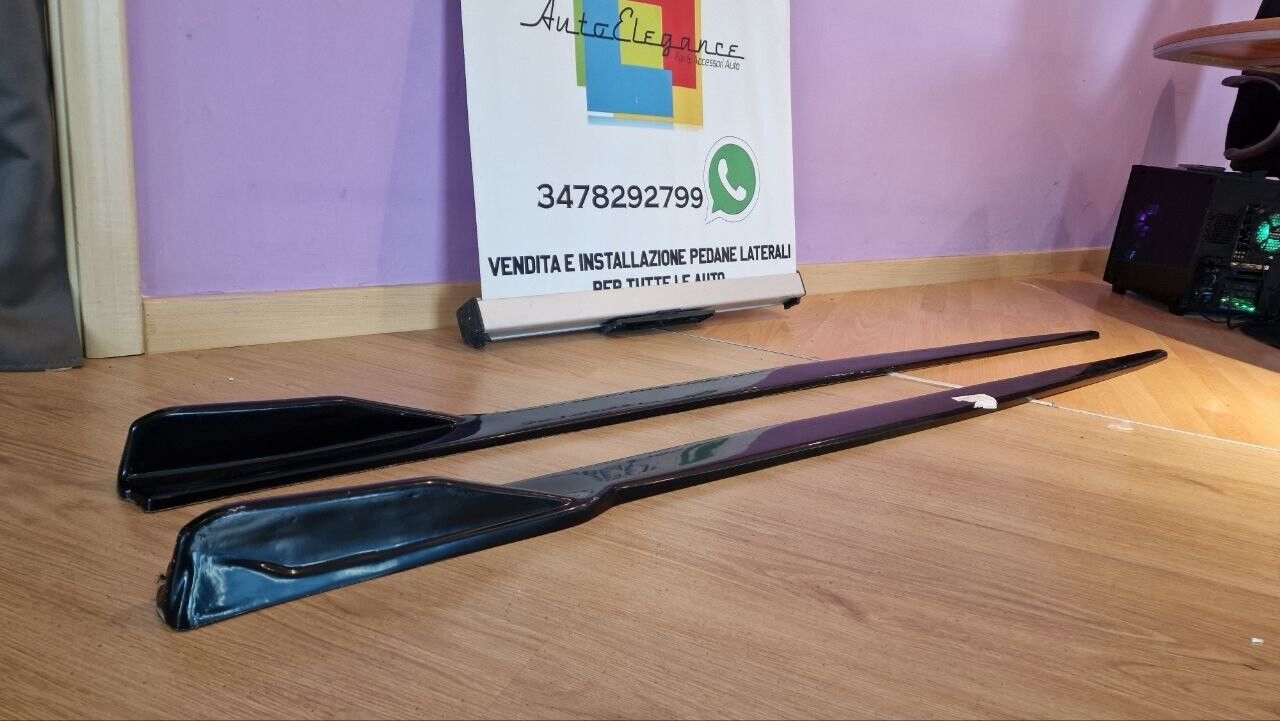 UNDER SKIRTS SUITABLE FOR BMW F30 F31 F32 F33 F36 GLOSSY BLACK (WITH MUSTACHE) 1110
