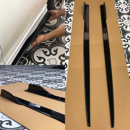 UNDER SKIRTS SUITABLE FOR BMW F30 F31 F32 F33 F36 GLOSSY BLACK (WITH MUSTACHE) 1110