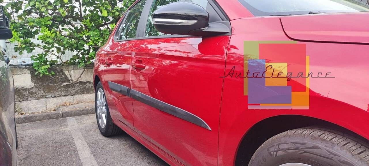 PARACOLPI UNIVERSALI 4 PEZZI ADATTI PER OPEL CORSA F NERO OPACO 160CM-,-