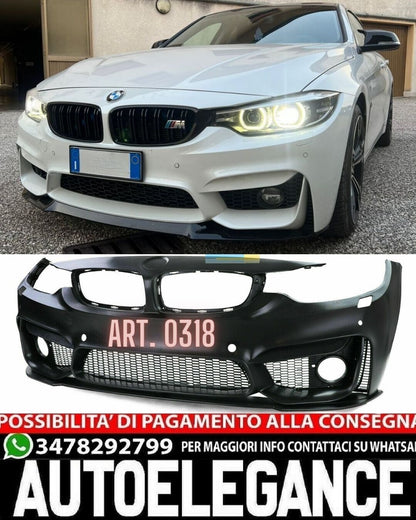 PARAURTI ANTERIORE ADATTO PER BMW SERIE 4 F32 F33 F36 LOOK M4 DESIGN SPORTIVO