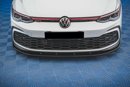 SPLITTER SUITABLE FOR VW GOLF 8 GTI GTD RLINE LOOK GLOSSY BLACK SPORTY DESIGN 
