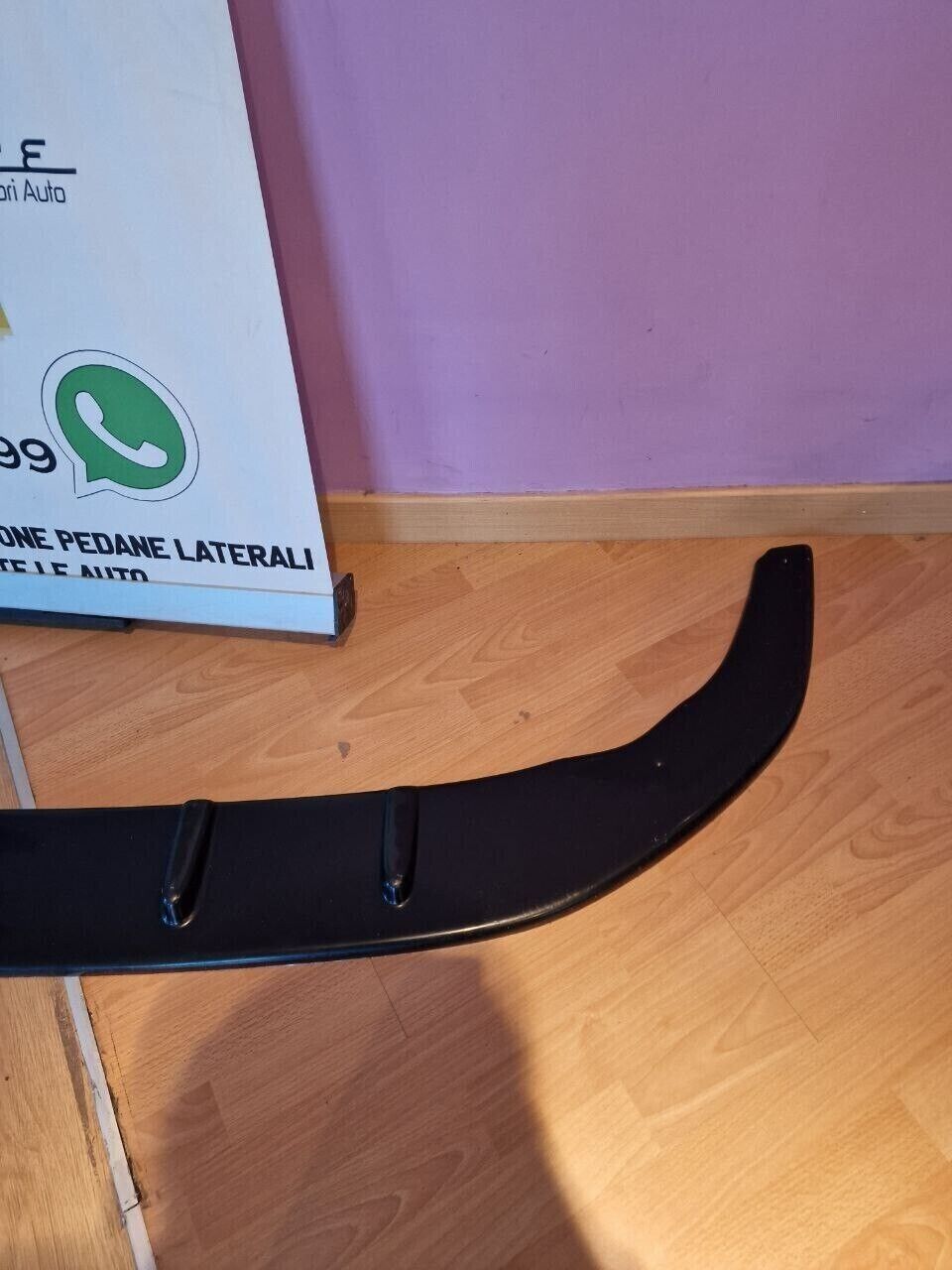 SPLITTER SUITABLE FOR VW GOLF 8 GTI GTD RLINE LOOK GLOSSY BLACK SPORTY DESIGN 