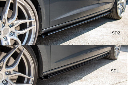 SOTTO MINIGONNE ADATTE PER GOLF 7 7.5 2012-2020 NERO LUCIDO