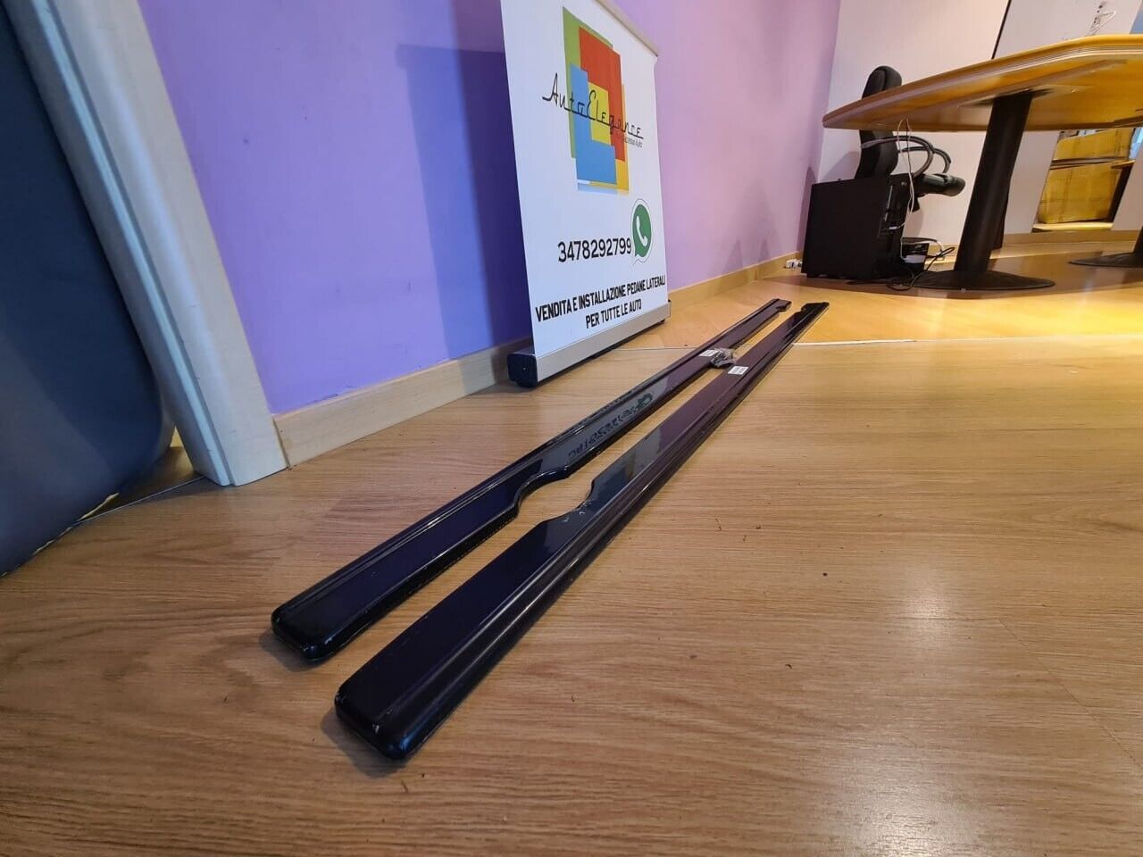 SOTTO MINIGONNE ADATTE PER GOLF 7 7.5 2012-2020 NERO LUCIDO