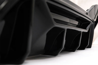 Diffusore Paraurti Doppia Uscita ADATTO per BMW Serie 1 F20 F21 LCI 15-19 Nero