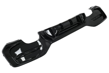 Diffusore Paraurti Doppia Uscita ADATTO per BMW Serie 1 F20 F21 LCI 15-19 Nero
