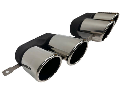 DIFFUSER + EXHAUST MASKS (CHROME) SUITABLE FOR BMW 3 SERIES G20/G20 2019-2022 