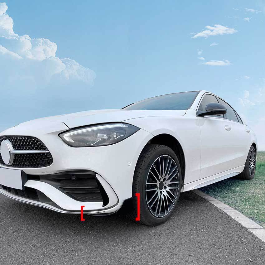 AMG OTTICA FLICS AERO FLAPS ANTERIORI NERO ADATTO PER MERCEDES W206 CLASSE C