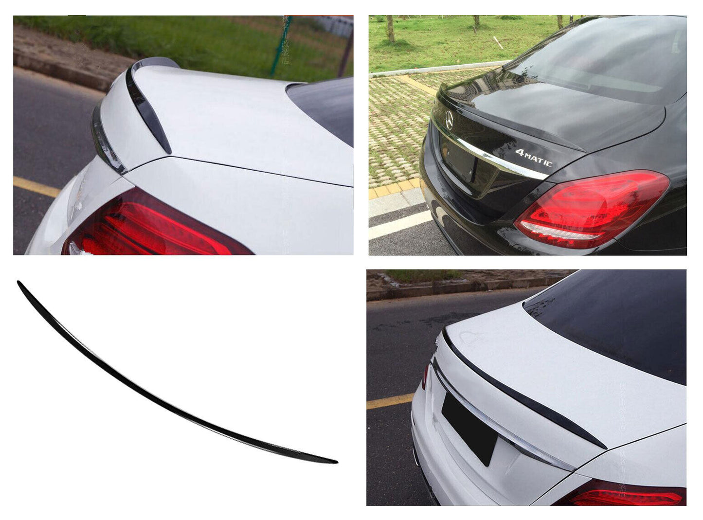REAR SPOILER BLACK LIP suitable for MERCEDES W213 E CLASS 