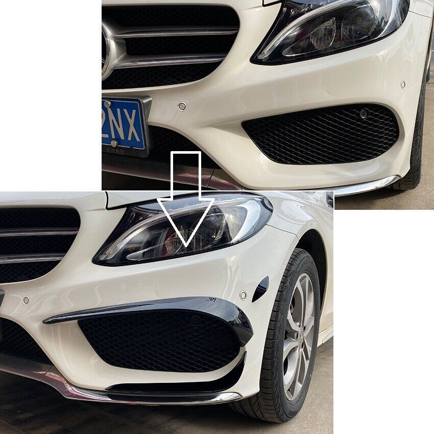SPOILER AERODINAMICO ANTERIORE adatto PER MERCEDES W205 CLASSE C AMG LINE