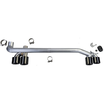 Terminale di scarico duplex conversione look 4 tubi adatto per BMW F32 F33 F36 4