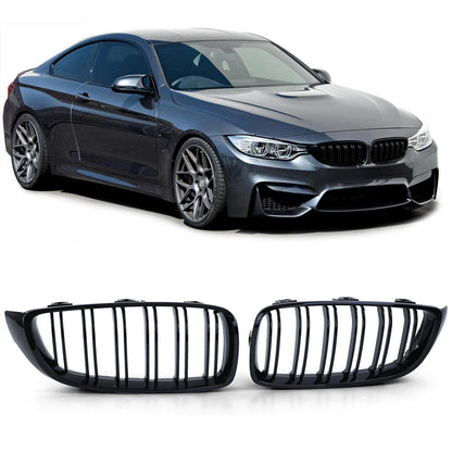 Glossy Double Bar Sport Radiator Grille Suitable for BMW 4 Series F32 F33 F36 