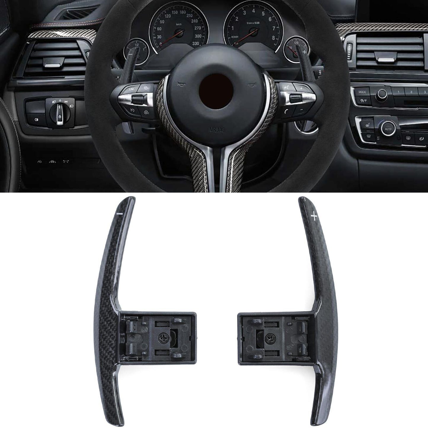 Leve del cambio in vero carbonio di ricambio adatte per BMW Serie 3 F30 F31 Serie 4 F32 F33 F36