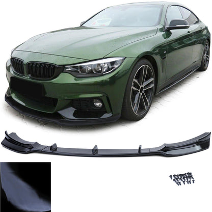 Paraurti spoiler anteriore nero lucido adatto per BMW serie 4 F32 F33 F36