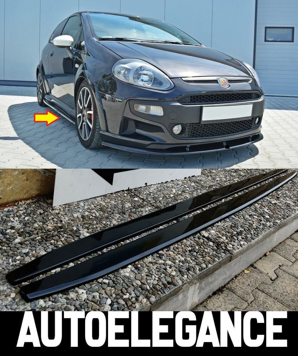 FIAT PUNTO GRANDE PUNTO EVO SOTTO MINIGONNE LATERALI SOTTO PORTA  SPLITTER