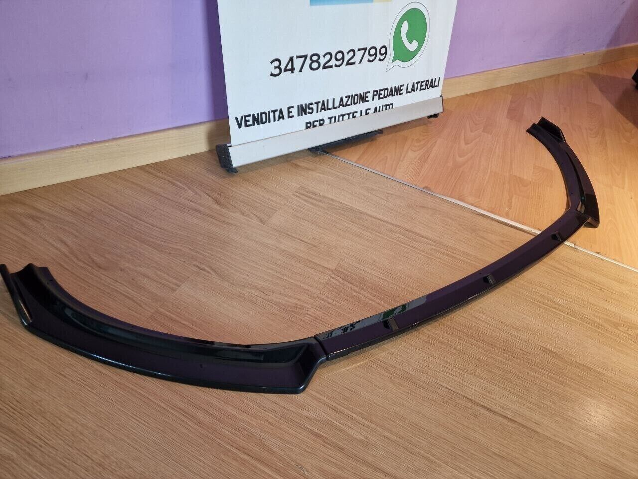 ⭐VW POLO SPLITTER AW1 2017+ LOOK STANDARD EVO NERO LUCIDO⭐