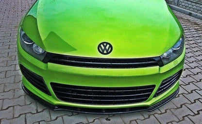 FRONT SPLITTER GLOSSY BLACK ABS SUITABLE FOR VW SCIROCCO RLINE 