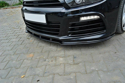 FRONT SPLITTER GLOSSY BLACK ABS SUITABLE FOR VW SCIROCCO RLINE 
