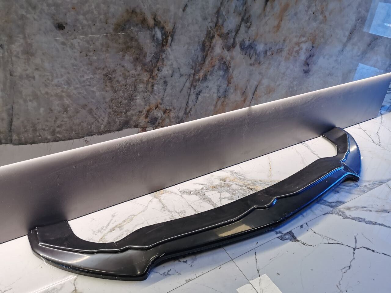 SPLITTER ADATTO PER ALFA ROMEO STELVIO LOOK NERO LUCIDO DESIGN SPORTIVO