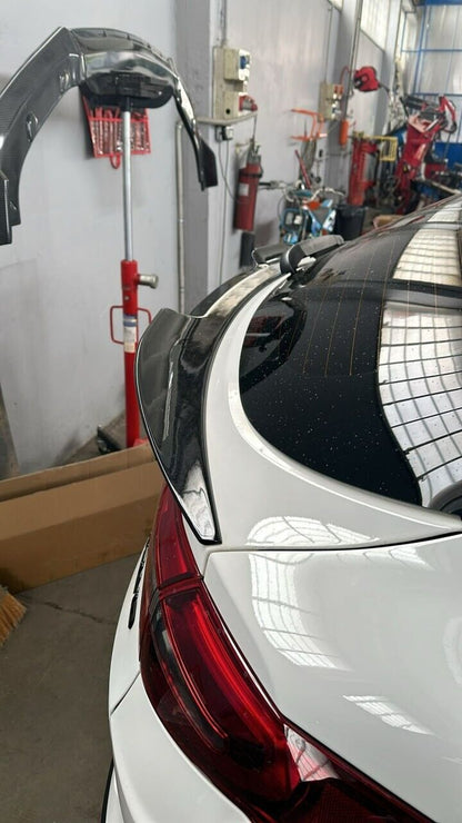 SPOILER COFANO ADATTA A ALFA ROMEO STELVIO SPORTIVO IN ABS NERO LUCIDO VELOCE ..