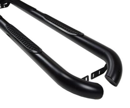 BLACK SIDE STEPS INOX for MERCEDES ML W163 1998-2005 