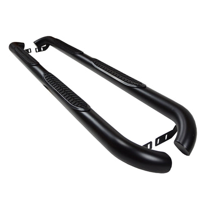 BLACK SIDE STEPS INOX for MERCEDES ML W163 1998-2005 