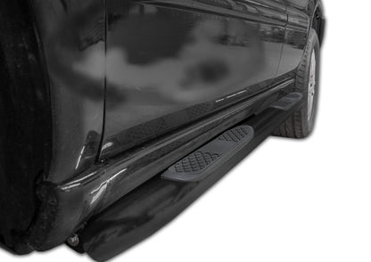 BLACK SIDE STEPS INOX for MERCEDES ML W163 1998-2005 