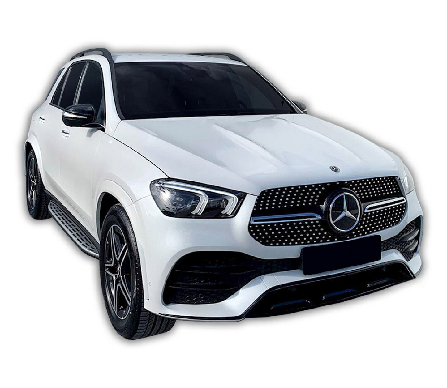 PEDANE LATERALE SOTTOPORTA ALLUMINIO ADATTO PER MERCEDES GLE V167 DAL 2019