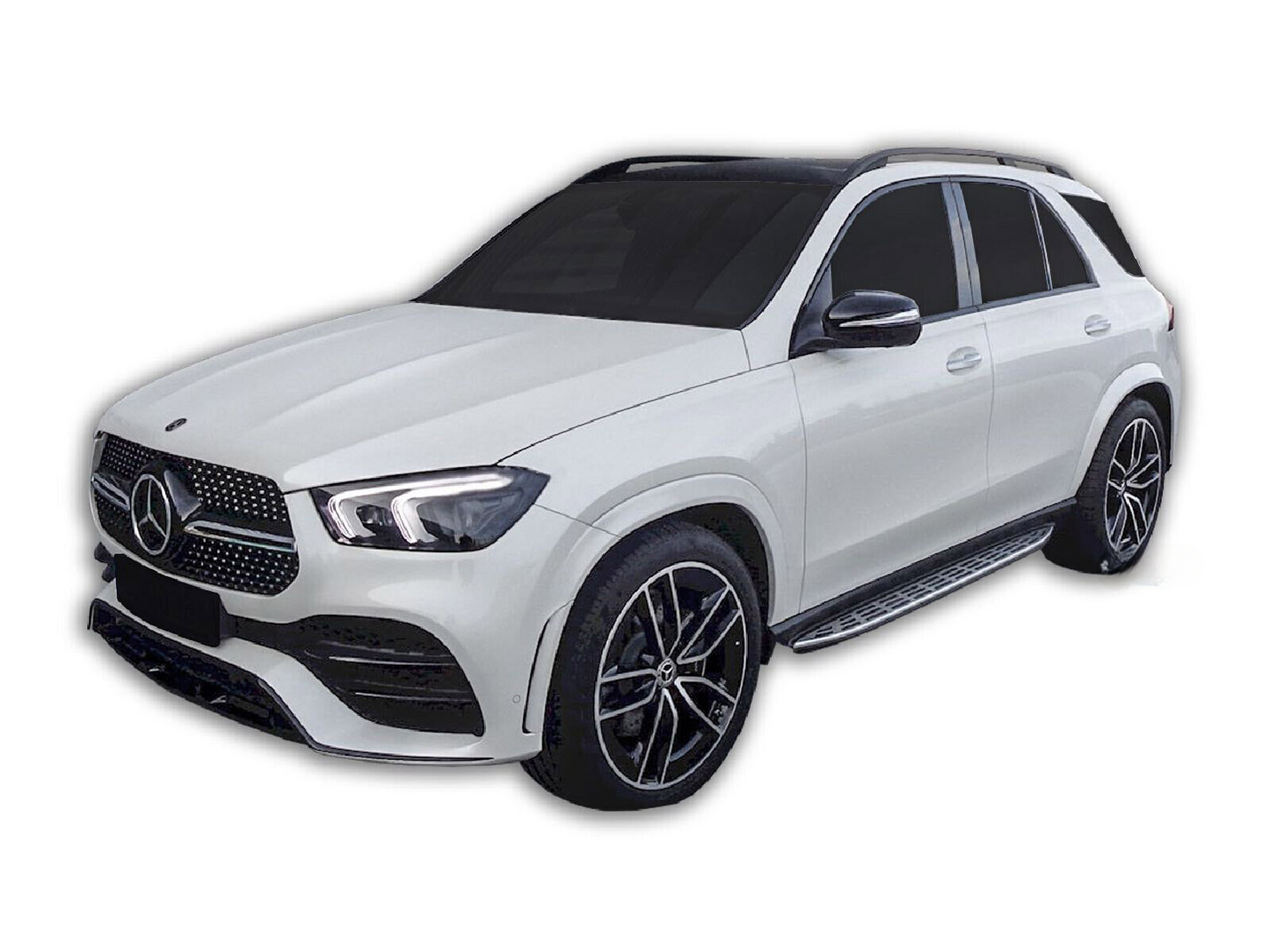 PEDANE LATERALE SOTTOPORTA ALLUMINIO ADATTO PER MERCEDES GLE V167 DAL 2019