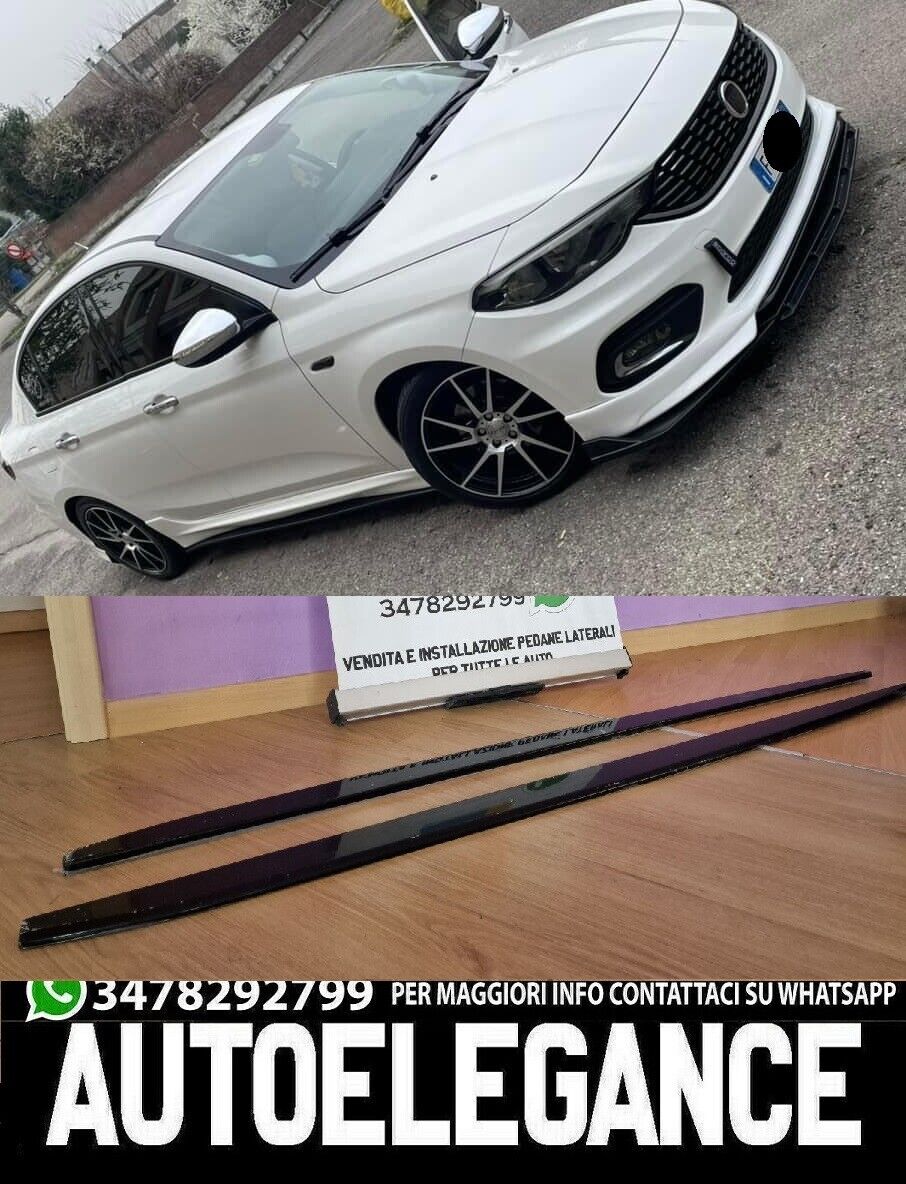 FIAT TIPO 2015-2020 SOTTOMINIGONNE LATERALI SOTTO PORTA SPORTIVE ABS SPLITTER