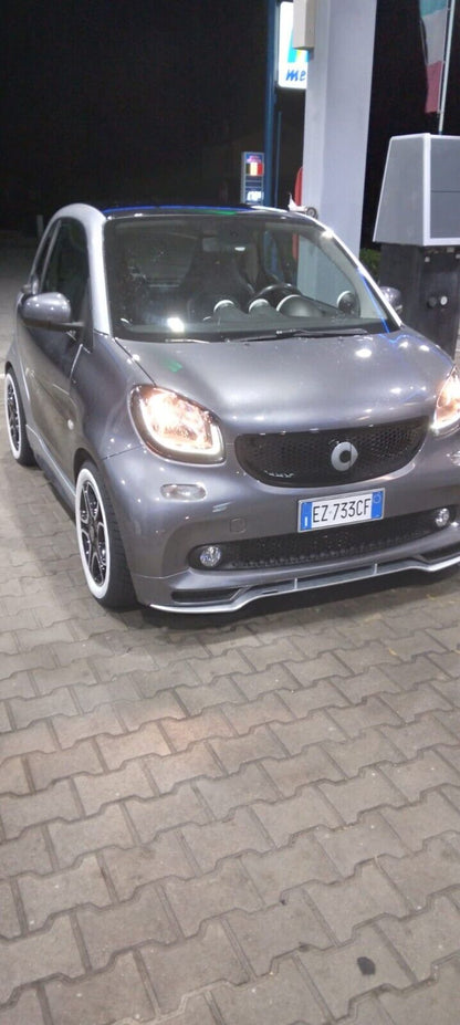 📣SMART FORTWO 453 2014+ SPLITTER SOTTO PARAURTI ANTERIORE SPORTIVO IN ABS📣