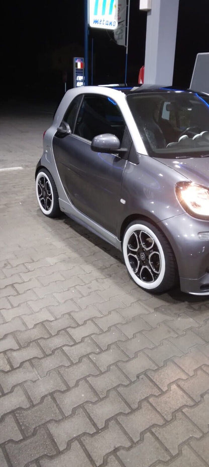 📣SMART FORTWO 453 2014+ SPLITTER SOTTO PARAURTI ANTERIORE SPORTIVO IN ABS📣