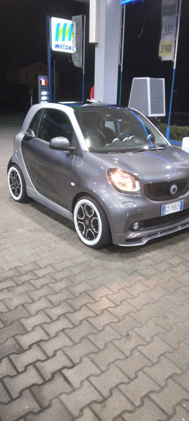 📣SMART FORTWO 453 2014+ SPLITTER SOTTO PARAURTI ANTERIORE SPORTIVO IN ABS📣