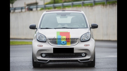 📣SMART FORTWO 453 2014+ SPLITTER SOTTO PARAURTI ANTERIORE SPORTIVO IN ABS📣