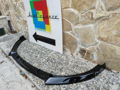 💎UNDER BUMPER SPLITTER AUDI A3 8V 2012+ SLINE ABS GLOSSY BLACK SPOILER 3 PIECES 