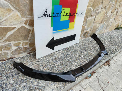 💎UNDER BUMPER SPLITTER AUDI A3 8V 2012+ SLINE ABS GLOSSY BLACK SPOILER 3 PIECES 