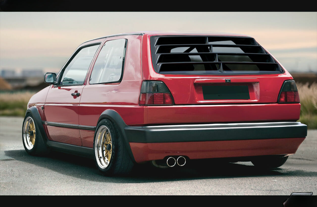 Rear Window Awning External Window Louver Curtain for VW Golf 2 