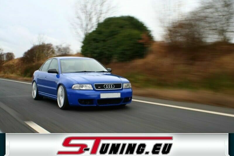 Front Bumper suitable for Audi A4 B5 Rs style in raw glass resin 