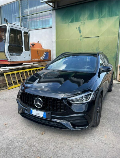 CALANDRA PER MERCEDES GLA H247 2020+ GRIGLIA ANTERIORE AMG PANAMERICANA NERA