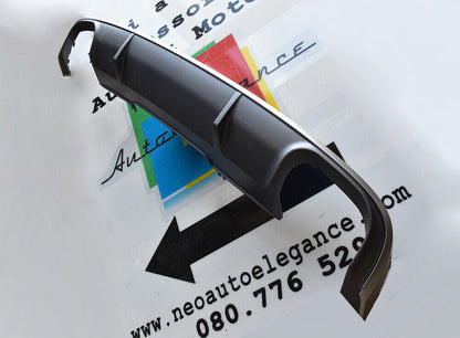 UNDER BUMPER ABS REAR DIFFUSER SUITABLE FOR AUDI A4 B9 8W S4 FOR SLINE with black tips 