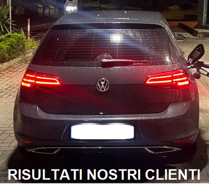 DIFFUSORE SOTTO PARAURTI VW GOLF VII 7.5 2016+ ESTRATTORE POSTERIORE ABS