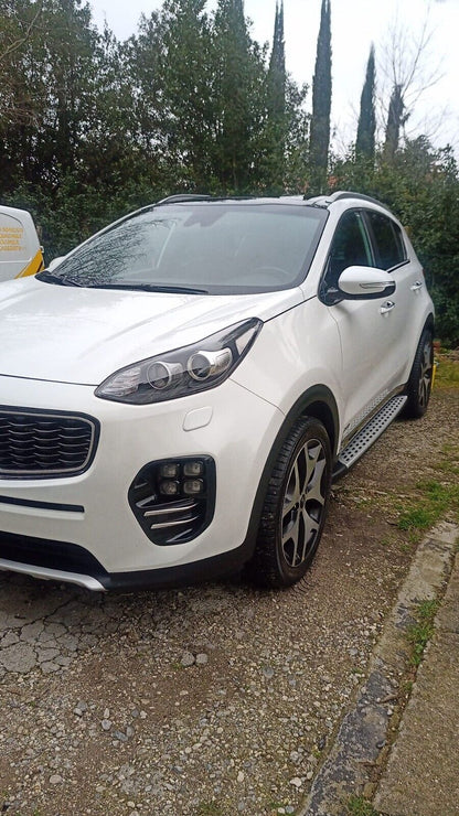 ✨PEDANE LATERALI ADATTE PER KIA SPORTAGE 2015+ ACCIAIO INOX E PVC✨