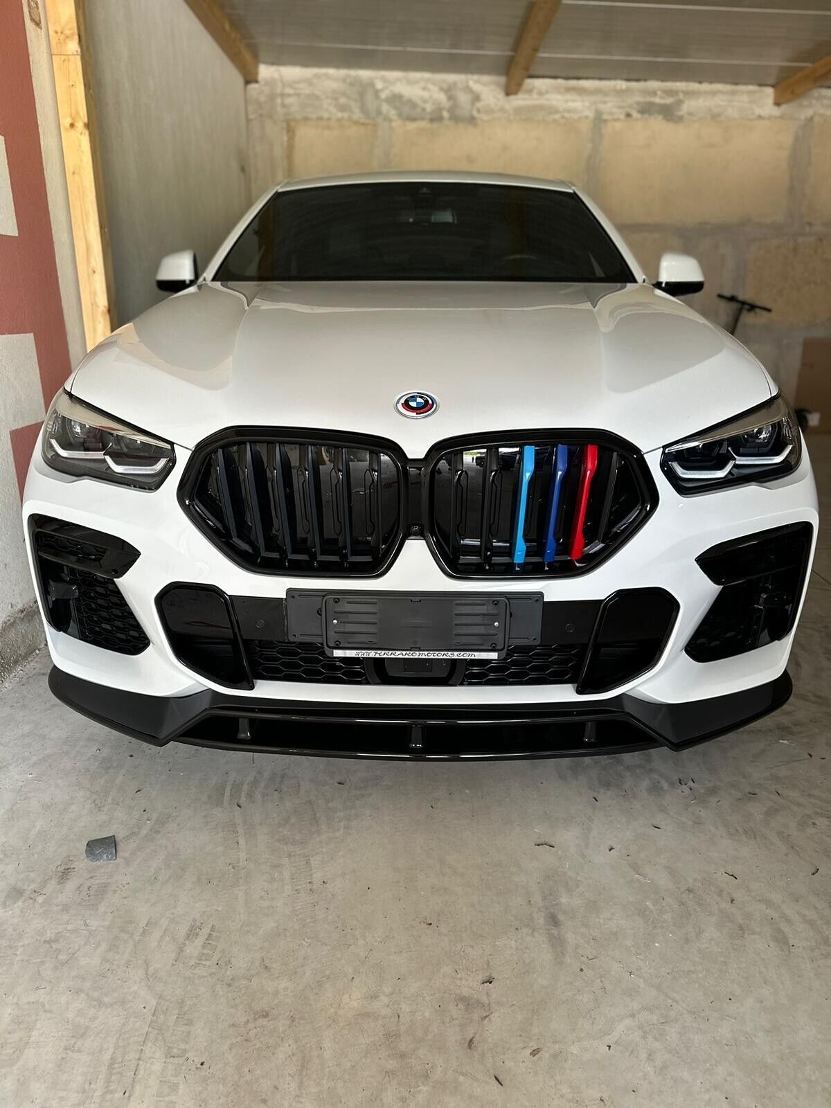 Splitter Anteriore Ottica Nero Lucido adatto per BMW X6 G06 dal 19