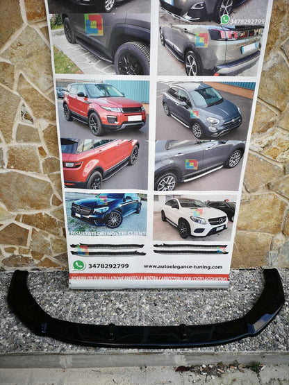 SOTTO PARAURTI ANTERIORE ADATTO A AUDI A4 B9 RS4 2016+ SPLITTER ABS NERO 0013