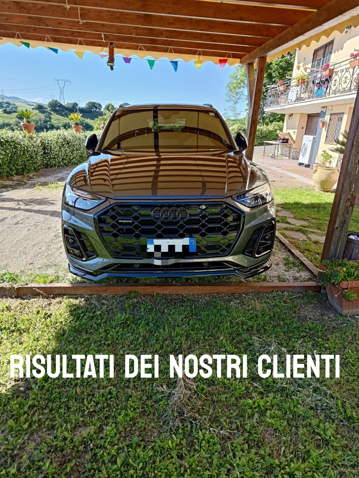 Spoiler splitter sottoparaurti con ABE adatto per  Audi Q5 (FY/FYT) S-Line / SQ5