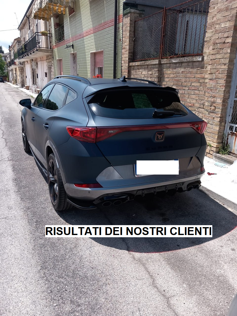 Front Lip Spoiler for CUPRA Formentor 2020+ Gloss Black 