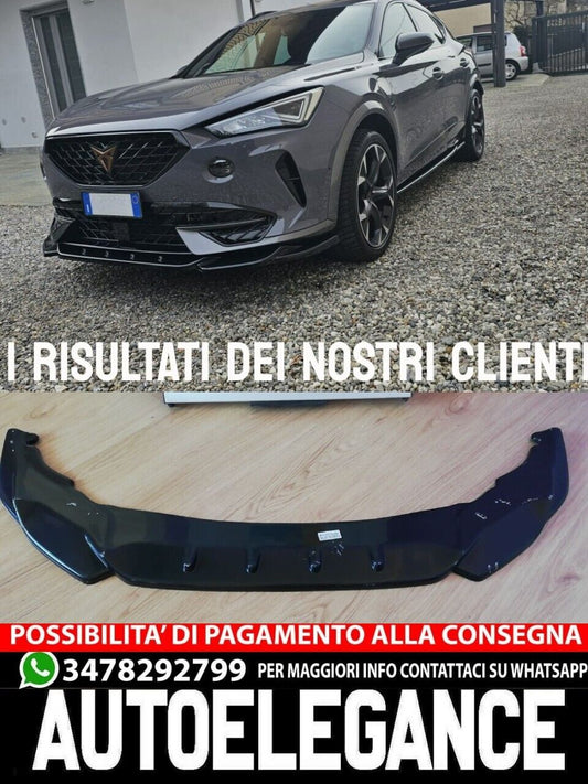 Spoiler anteriore a labbro anteriore per CUPRA Formentor 2020+ nero lucido
